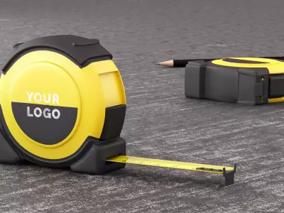 Meter Tool Rigged Low-poly 3D model