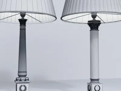 Bronze dArt  Lamp set 3D model