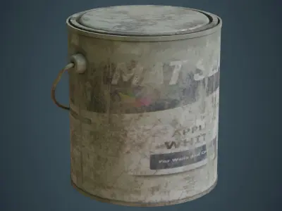 Paint Can 2B Low-poly 3D model