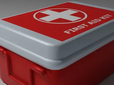 First Aid Kit Low-poly 3D model buy
