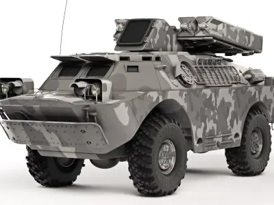 BRDM-2 9K31 Strela-1 1968 3D model