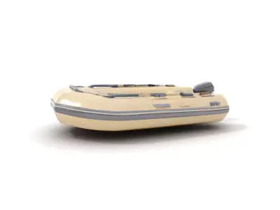 Ivory Inflatable Boat model pack Low-poly 3D model