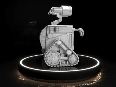 Wall E Robot  Low-poly 3D model