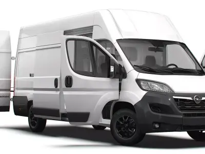 Opel Movano Van L4H3 HQ Interior 2023 3D model
