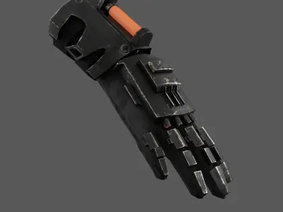 Scifi Gloves ver13 Low-poly 3D model