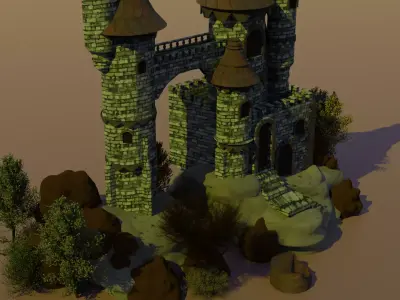 castle 3D model shop