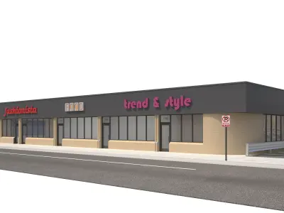 Retail-076 Retail Store 3D model