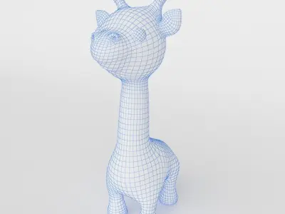 Giraffe toy Low-poly 3D model purchase