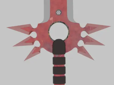 Red Edge Sword 3D model