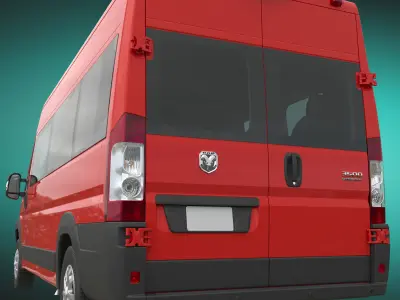 2024 Ram ProMaster 3500 SLT WINDOW VAN HIGH ROOF 159 WB EXT 3D model