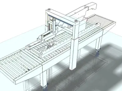 Carton Sealer Machine - Auto Carton Sealer 3D model