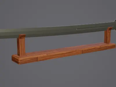 Samurai Sword Low-poly 3D model buy