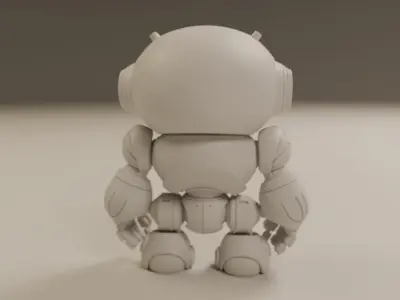 humanoid robot 3D print model buy