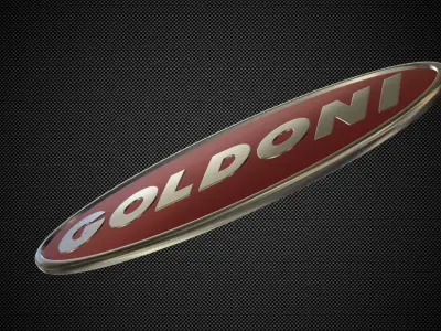 goldoni logo 3D model