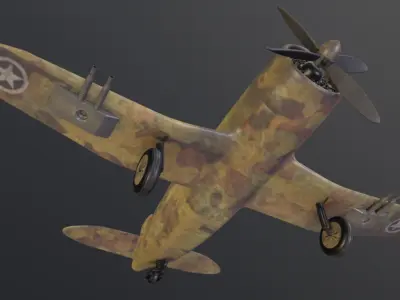 War plane 3D model purchase