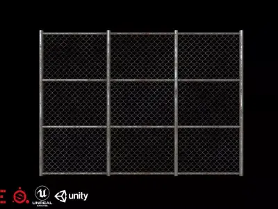 HIE Game Ready Barbed Wire N1 Low-poly 3D model