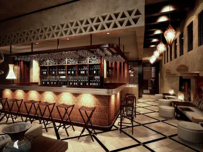 3D AlPasha project Restaurant 3D model