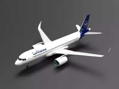 Airbus A320 NEO  Lufthansa Livery 3D model