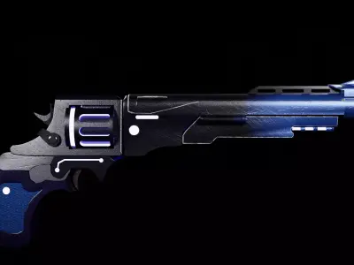 Sci-fi Gun 3D model shop
