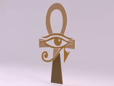 Egyptian Symbols - 016 Low-poly 3D model