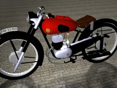 MONTESA BRIO a classic motorcycle 3D model