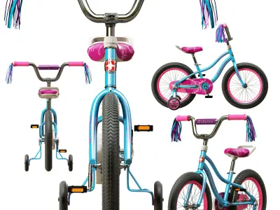 Schwinn Hopscotch Quick Build Kids Bicycle 3D model