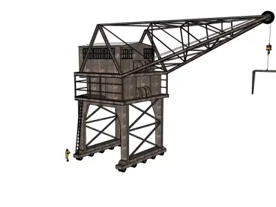 Crane Tower 3D model