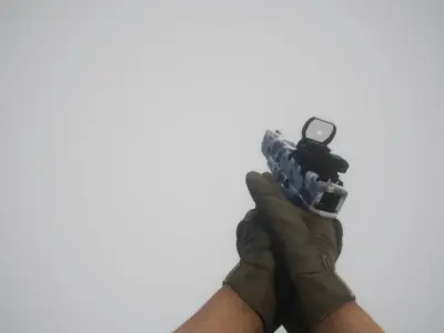 Glock17 handgun Low-poly 3D model