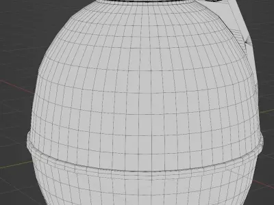 Hand Grenade Low-poly 3D model
