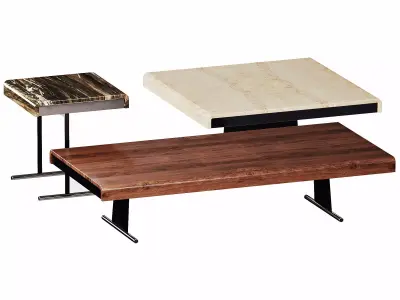 Libra Coffee Table By Minotti 3D model