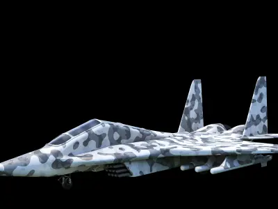 Military plane of MIG-24 3D model