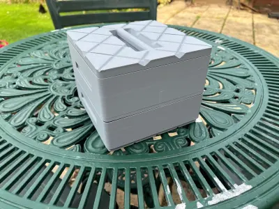Stackable RailMatch Enamel Paint 15ml Jar Storage Boxes 3D print model
