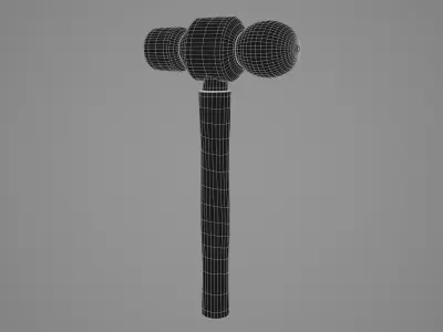 Ball Hammer Low-poly 3D model