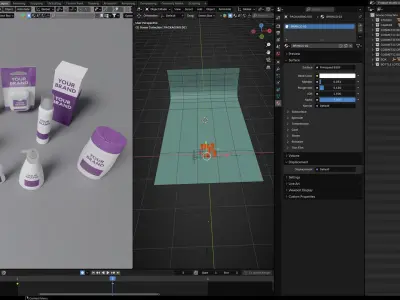 Container Cosmetic Products 3D model