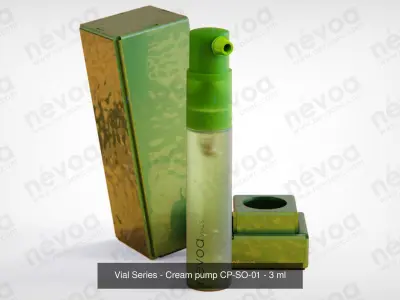 Vial Series - Mist sprayer - Cream pump - 3 ml 3D Model Pack