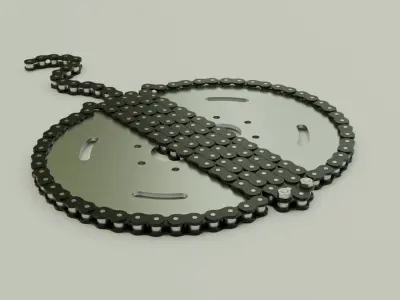  Chain stingray decor 3D model