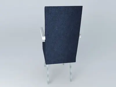 Typical Economy Class Airplane Seat Free 3D model