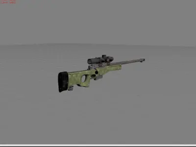AWM PUBG Low-poly 3D model