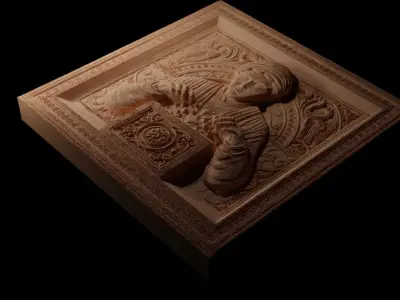 Pandoras Box CNC 3d Print High Relief Sand Casting 3D print model