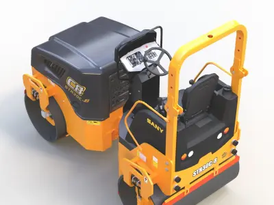 Road Roller 4 3D model