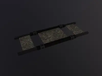 98Military Stretcher Game Ready - Low Poly 3D Model Low-poly 3D model