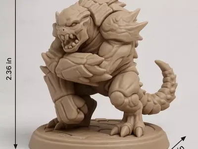 CARAPACE BRUTE  Alien Tank Class Enforcer 3 Brutal Poses 3D print model