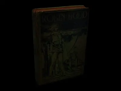 Photo Scan - Antique Book - Robin Hood  Low-poly 3D model