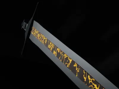 Lava Sword Free 3D model