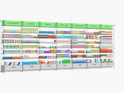  Pharmacy Displays with Pharmacy Products Collection 