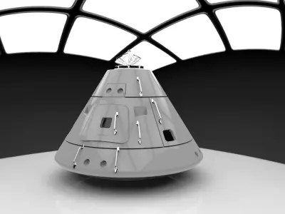  Apollo Command Module 3D model