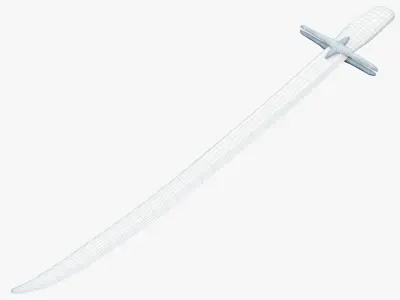 Medieval weapons Low-poly 3D model 11