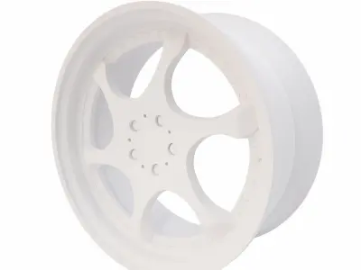 Car Alloy wheel detailed 3d model  3D model