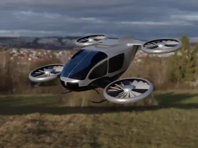 Passenger Quadcopter 3D model