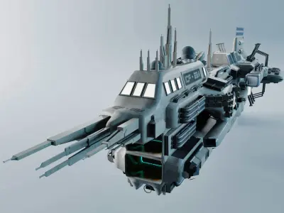 CDF Excelsior Ion-Cannon Frigate 3D model